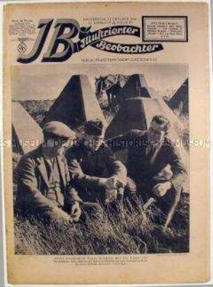 Wochenzeitschrift der NSDAP "Illustrierter Beobachter" mit Bildberichten von verschiedenen Kriegsschauplätzen