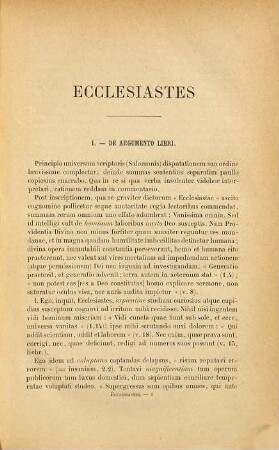 Commentarius in Ecclesiasten et Canticum Canticorum