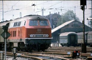 Backnang Lok 215 073 E S-CR Güterschuppen