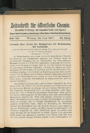 Heft XII. Weimar, 24. Juni 1897