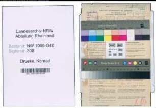 Entnazifizierung Konrad Drueke , geb. 30.12.1888 (Staatsanwalt)