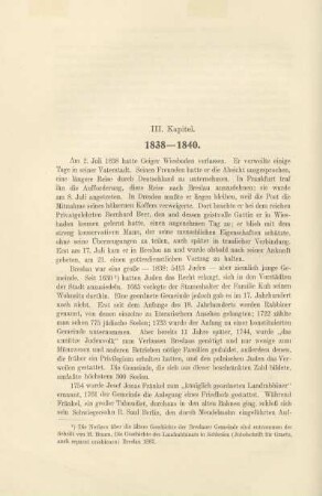 III. Kapitel. 1838-1840