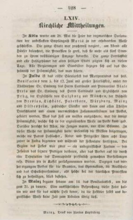 528 Kirchliche Mittheilungen
