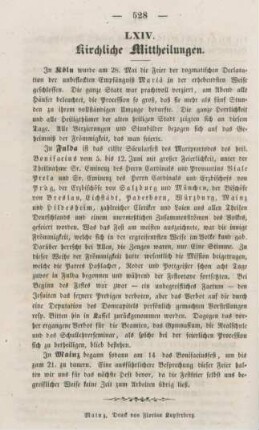 528 Kirchliche Mittheilungen