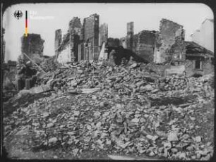 Woevre-Städte als Opfer der französischen Artillerie (1917)