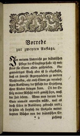 Vorrede zur zweyten Auflage.