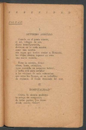 II - Hospitalidad