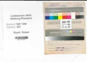 Entnazifizierung Robert Busch , geb. 01.07.1884 (Lademeister)
