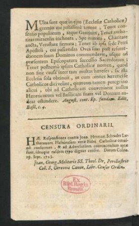 Censura Ordinarii