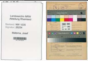 Entnazifizierung Josef Materna , geb. 11.04.1911 (Foerdermaschinist)