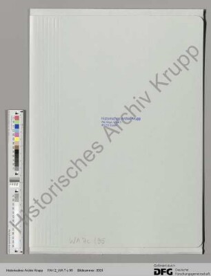 Aufzeichnungen von Alfred Krupp betr. Scheibenräderkonstruktion (Abschriften)