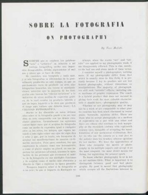Sobre la fotografía