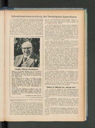 Jahreshauptversammlung der Vereinigung Jugendheim