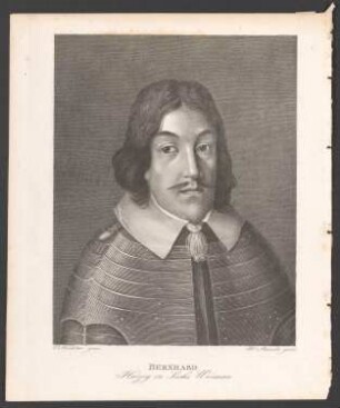 Porträt Bernhard, Herzog von Sachsen-Weimar (1604-1639)
