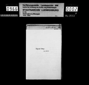Schuldenwesen der Teilgemeinden Frickingen, Iggenhausen und Katzenstein, Gesamtgemeinde Frickingen