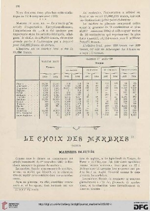 3: Le choix des marbres : Marbres bleutés
