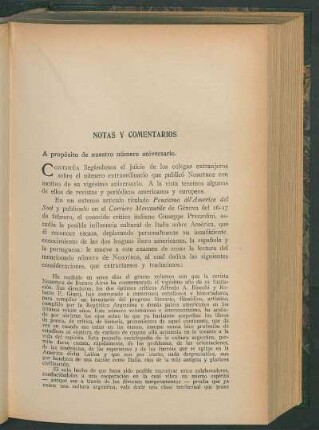 A propósito de nuestro número aniversario