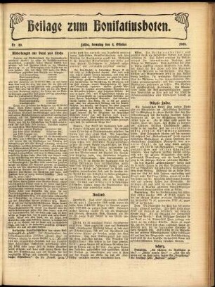 Zweite Ausgabe vom Sonntag, den 04. Oktober 1908.