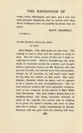 To Sir Watkin Phillips, Bart. at Oxon