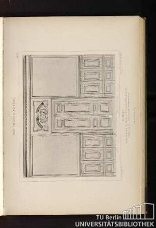 Der Innere Ausbau. Tafel 144. Berlin. Speisesaal im Hause Bendlerstrasse 33.