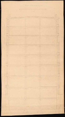 Bankgebäude, Dresden: Schnitt 1:50 (von Inv.Nr. HP 010,009)