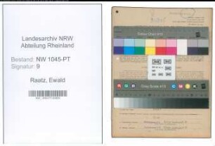 Entnazifizierung Ewald Raatz , geb. 09.07.1900 (Postbeamter)
