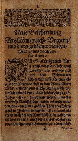 Neue Beschreibung des Königreichs Ungarn