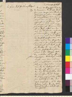 Brief von Goethe, Johann Wolfgang von an Thouret, Nicolaus Friedrich
