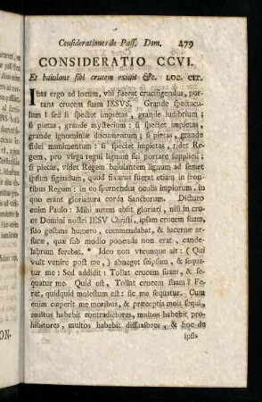 479-488, Consideratio CCVI - CCVIII