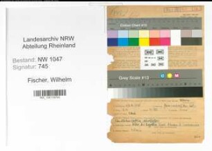 Entnazifizierung Wilhelm Fischer , geb. 27.04.1886 (Postbeamter)