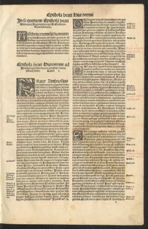 Epistola beati Hieronymi ad Paulinum presbyterum: de omnibus divinae historiae libris.