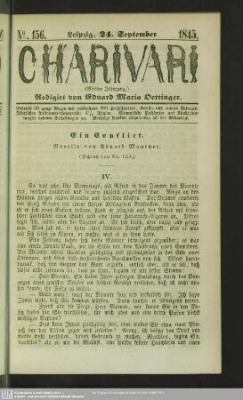 Ein Conflict - Novelle (Schluß von Nr. 154)