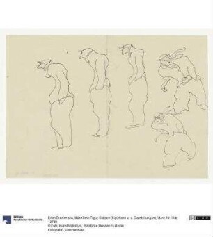 Männliche Figur, Skizzen (Figürliche Darstellungen)