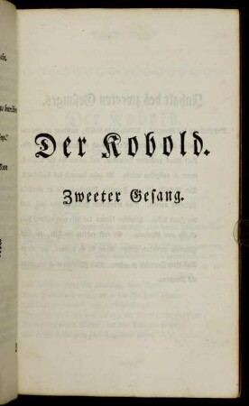 Zweeter Gesang.