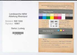 Entnazifizierung Ludwig Sartor, geb. 20.11.1900 (Schlosser)