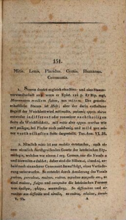 Lateinische Synonyme und Etymologieen, 5
