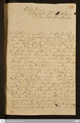 Brief von August Hermann Francke an Bernhard Walther Marperger.