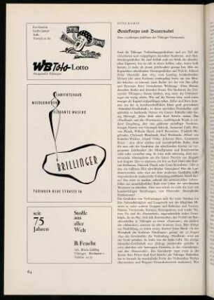 64-72, Geniekorps und Bauernadel