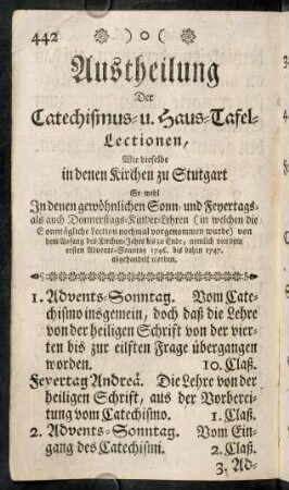 442-453, Austheilung...