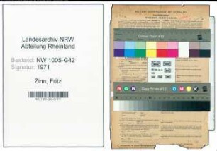 Entnazifizierung Fritz Zinn , geb. 02.11.1892 ()
