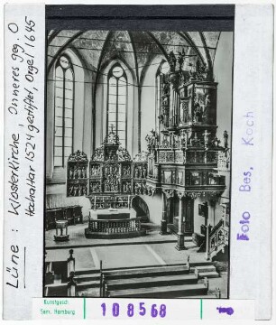 Lüne: Klosterkirche, Inneres gen Osten, Hochaltar