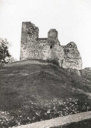 Vilnius. Burgruine auf dem Schloßberg. Ansicht von Nord