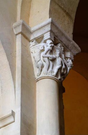 Frankreich. Bourgogne. Saone et Loire. Tournus. Kirche Saint Philibert. Romanische Abteikirche. Innen
