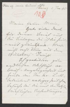 Brief an Marie von Bülow : 02.01.1895