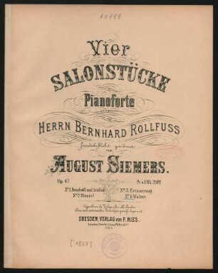 No. 4: Walzer : op. 67