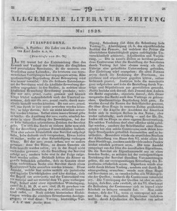 Luden, H.: Die Lehre von den Servituten. Gotha: Perthes 1837 (Beschluss von Nr. 78)