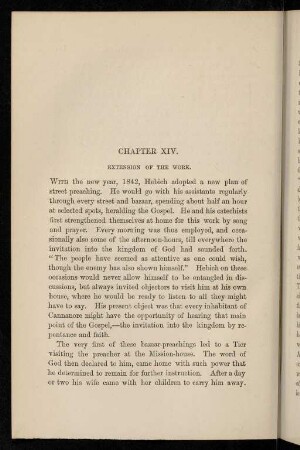 XIV. Extension of the work