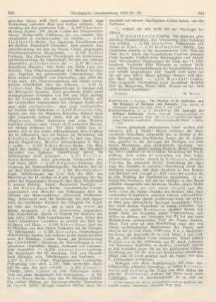 544-545 [Rezension] Klostermann, E., Die Apologie der heiligen Katharina