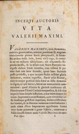 Valerii Maximi Dictorum Factorumque Memorabilium Libri Novem : Ad Optimas Editiones Collati Praemittitur Notitia Literaria Accedit Index Studiis Societatis Bipontinae