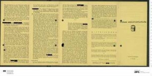 Programm 11. Monatsabschnitt 1946